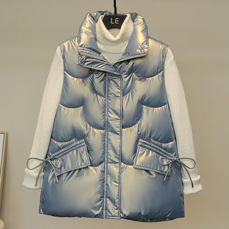 Women's White Waistcoat Vest Fall Winter 2022 - Image 3