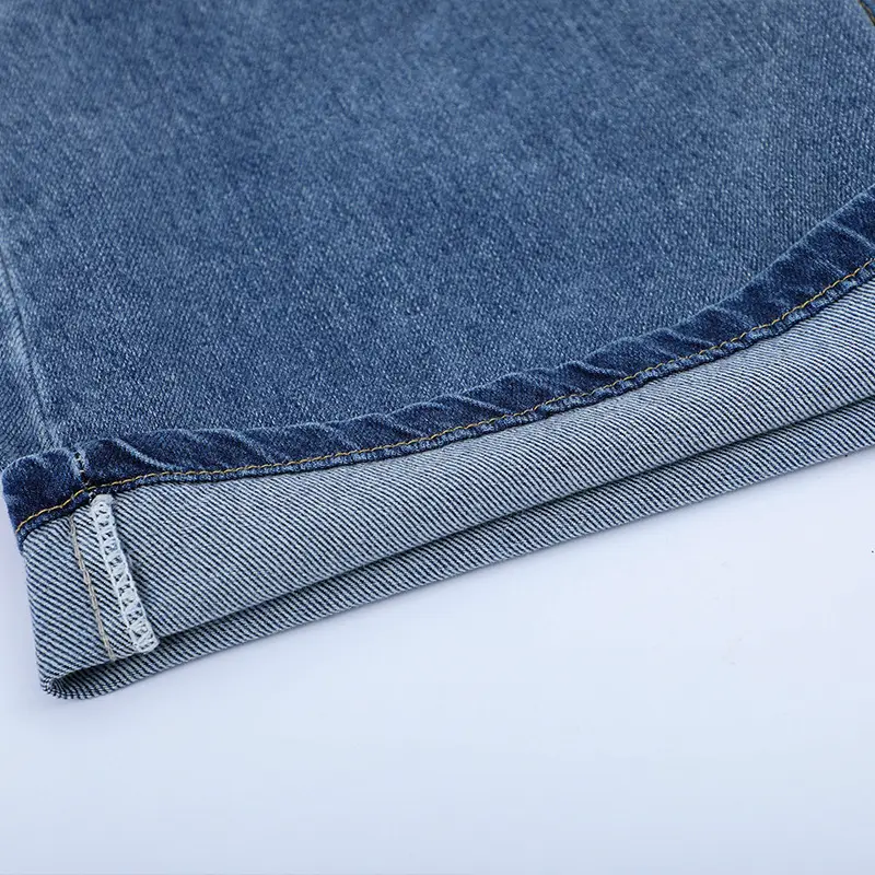 Denim Shorts Women Blue Slimming High Waist - Image 6