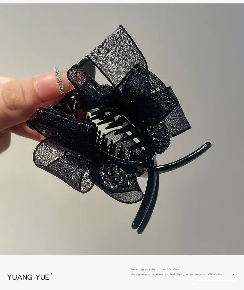 Mesh Sunflower Hair Clip with High Grip & Elegant Design — feature 7