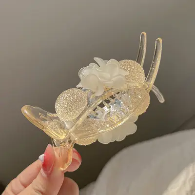 Mesh Sunflower Hair Clip with High Grip & Elegant Design - Image 4