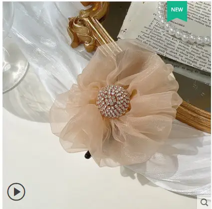 Mesh Sunflower Hair Clip with High Grip & Elegant Design - Image 5