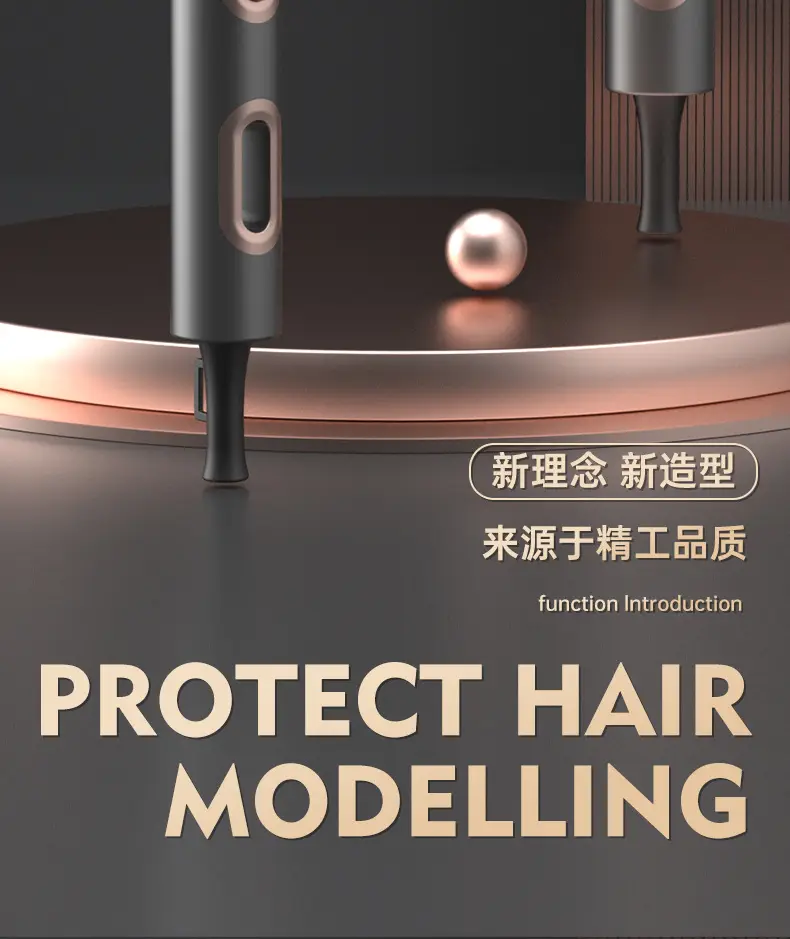 High Power Hair Dryer with Blue Light & Hammer Attachment — feature 2