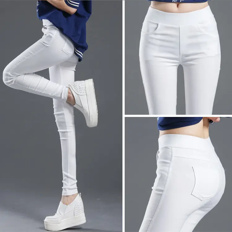 Small Black Slim Fit Skinny Pants Women - Image 5