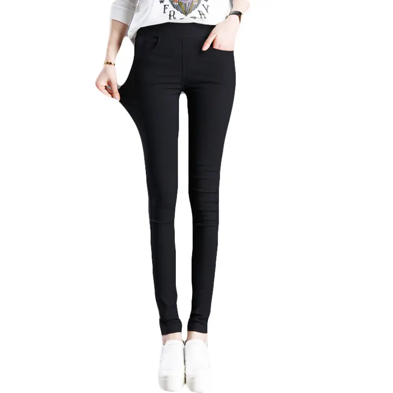 Small Black Slim Fit Skinny Pants Women - Image 6