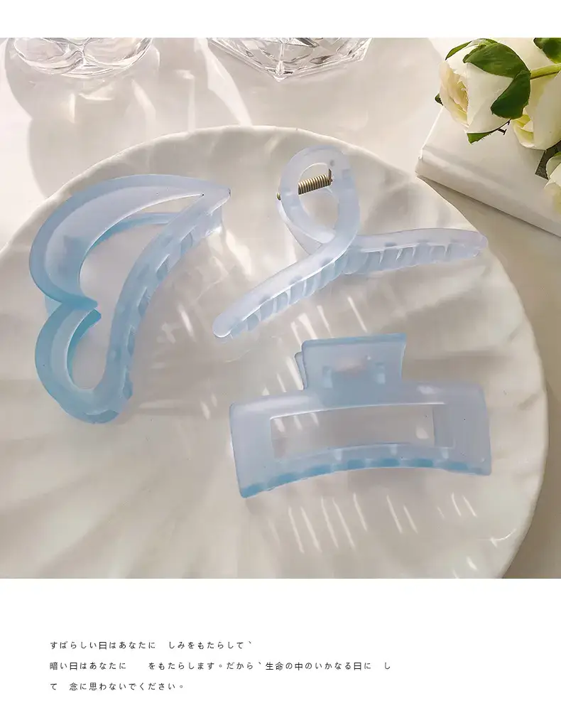Light Blue Frosted Hair Clip for Women — feature 8