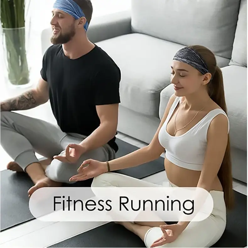 Printed Sweat Absorbent Headband for Women Running Yoga - Image 16