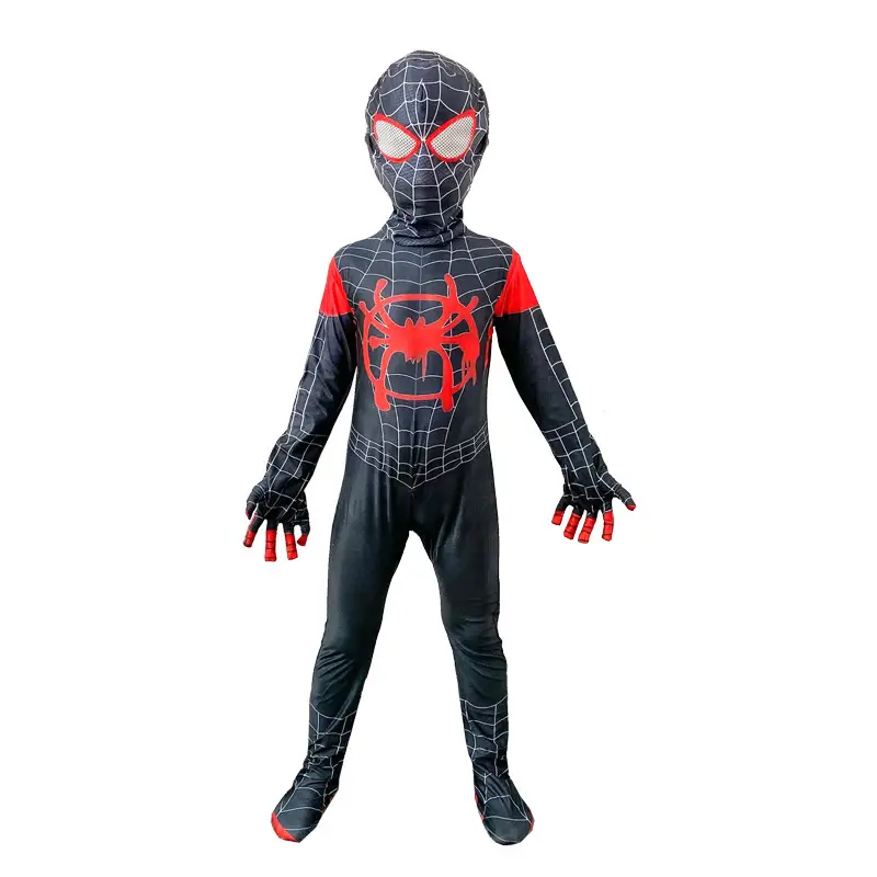 Spider-Man Tights Kids Halloween Cosplay Red Black - Image 2