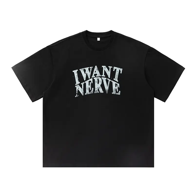 Han Lu T-Shirt "Want Nerve" Navy Blue - Image 10