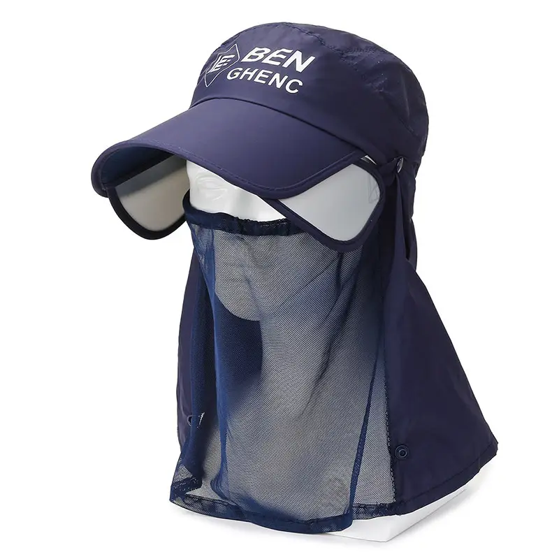 Women Sun Hat with Neck Cover and Brim - Image 7