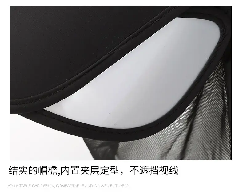 Women Sun Hat with Neck Cover and Brim — feature 15
