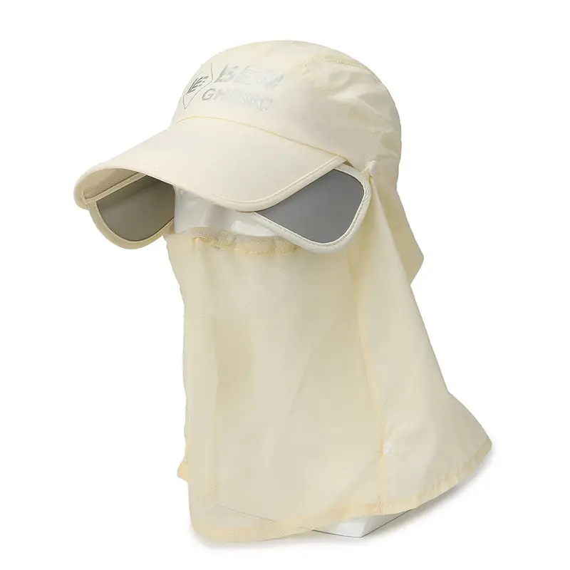 Women Sun Hat with Neck Cover and Brim - Image 2