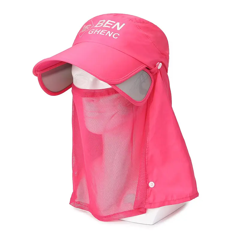 Women Sun Hat with Neck Cover and Brim - Image 4