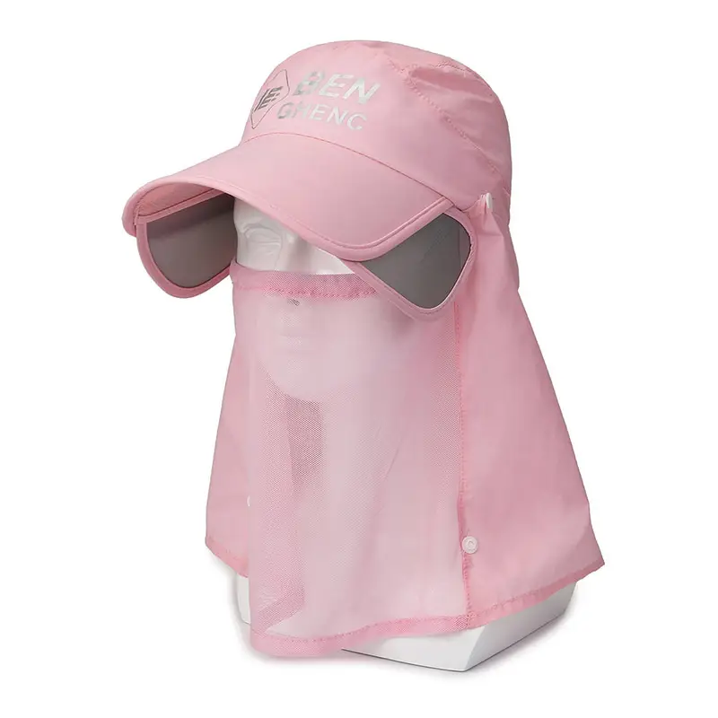 Women Sun Hat with Neck Cover and Brim - Image 5