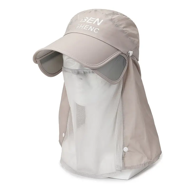 Women Sun Hat with Neck Cover and Brim - Image 6