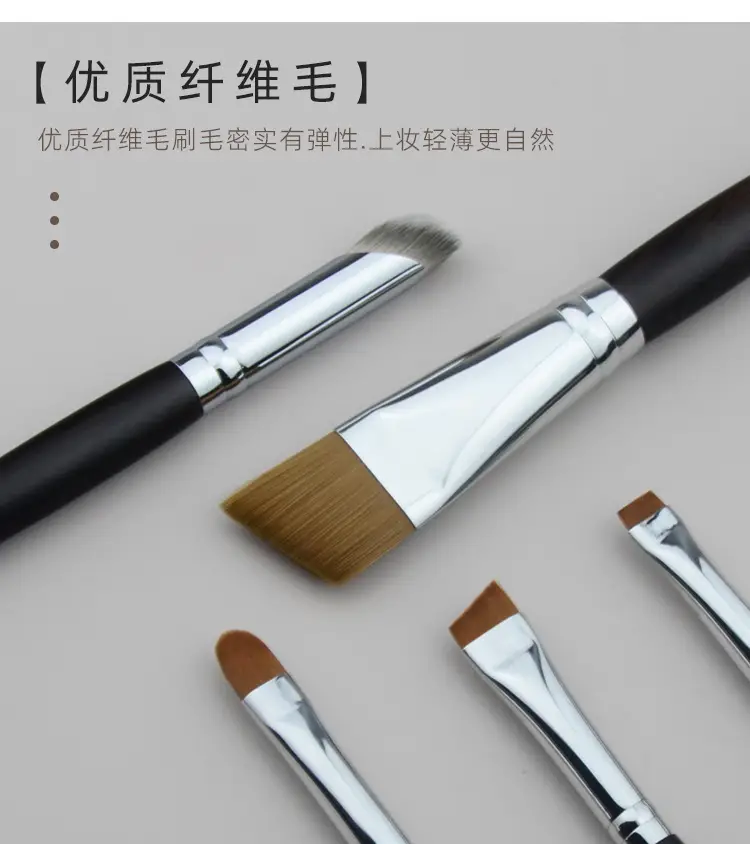 Heritage Ebony Cosmetic Brush Set with Wool Bristles — feature 11