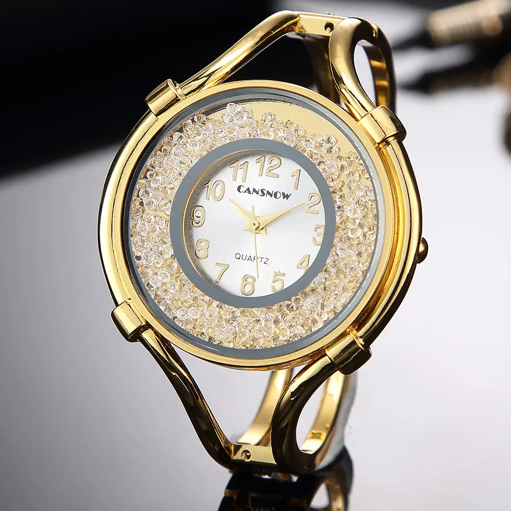 Rose Gold Sparkle Quartz Women's Watch - Image 3