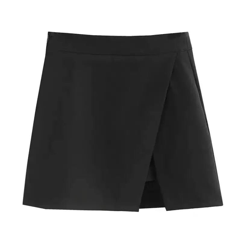 2025 Black Slit Mini Skirt High Waist Women - Image 6