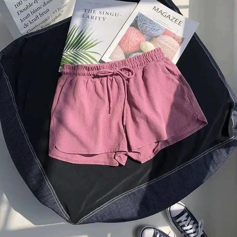 Women Elastic Waist Shorts 2025 Summer Loose Casual - Image 5