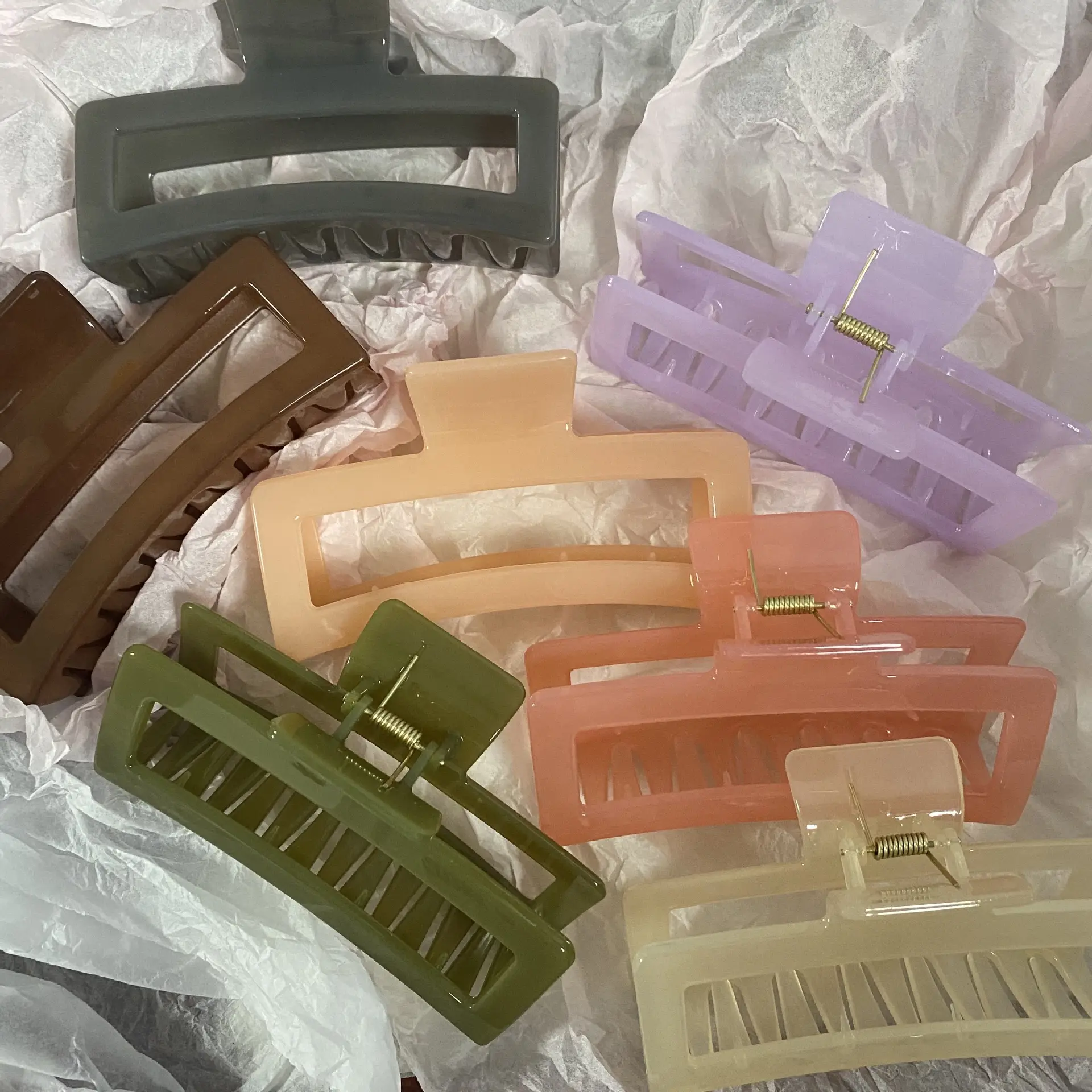 Extra Large Jelly Color Hair Clip 13cm - Image 3