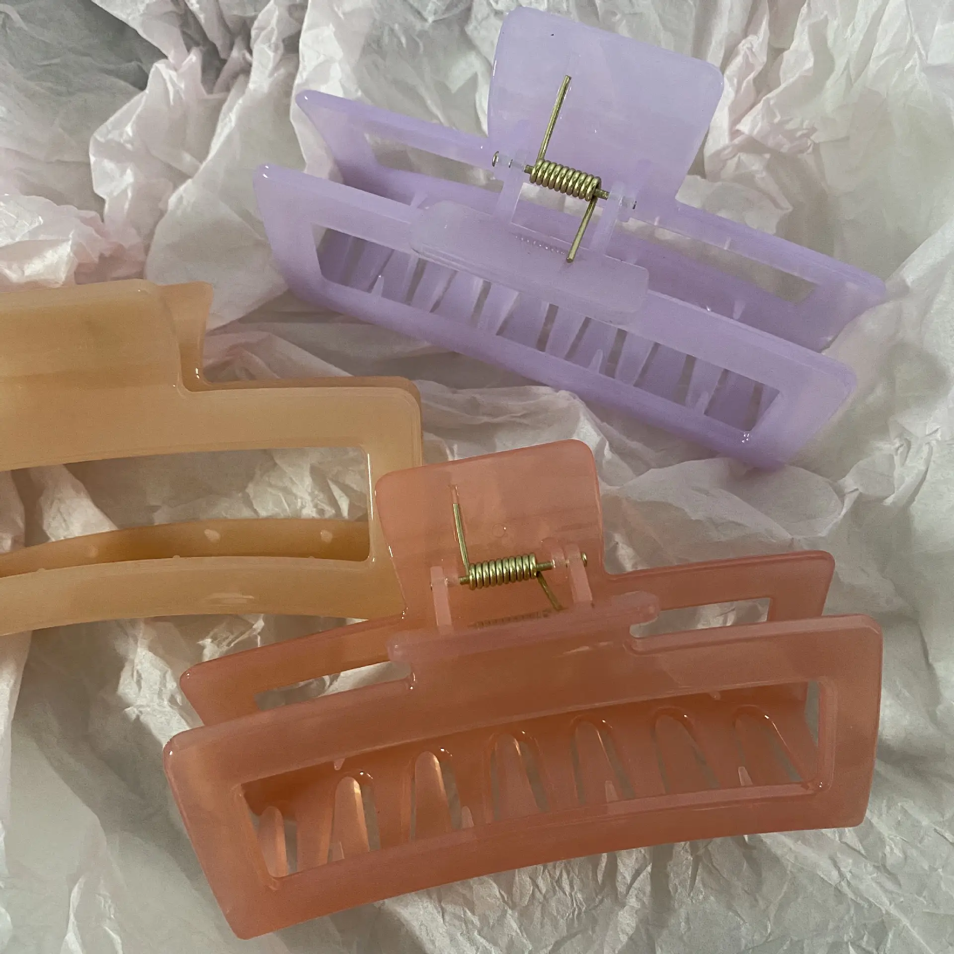 Extra Large Jelly Color Hair Clip 13cm - Image 5