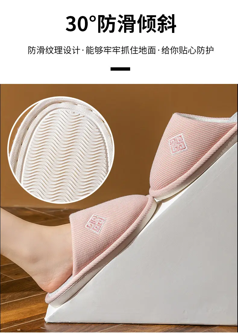 New Cotton Slippers for Women with Baotou Winter Non-Slip Soft Bottom Indoor Autumn and Winter Warm Couple Silent Cotton Slippers for Men — feature 11