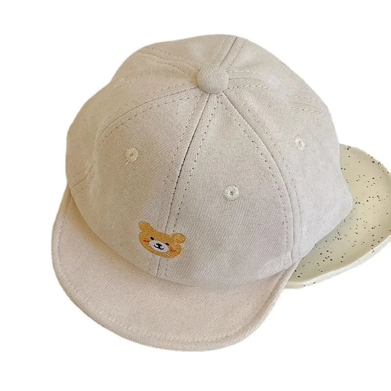 One Pan Baby Hats Autumn New Cute Bear Cartoon Boys Girls Baseball Cap - Image 10