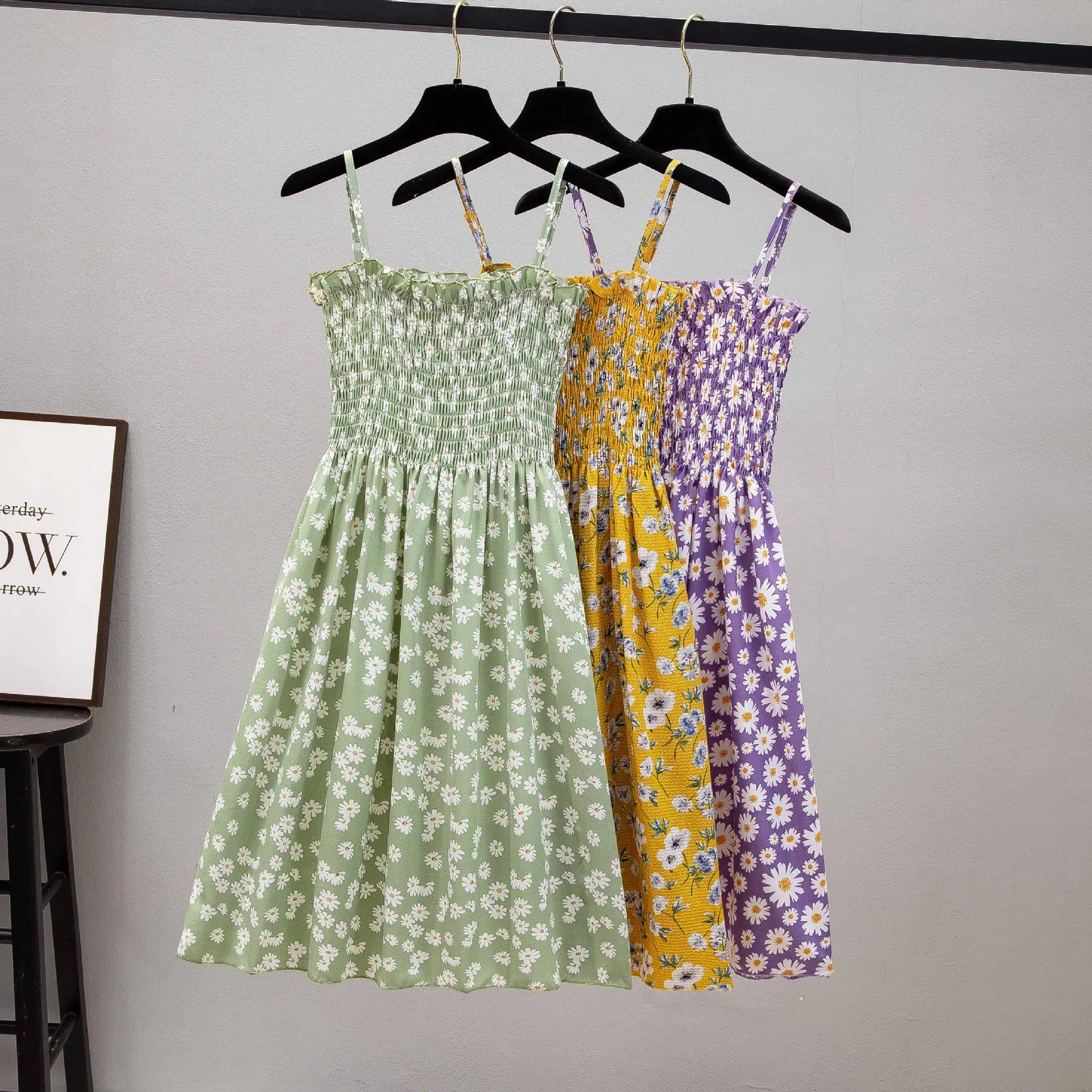 Women's New Chiffon Strap Floral Dress - Image 10