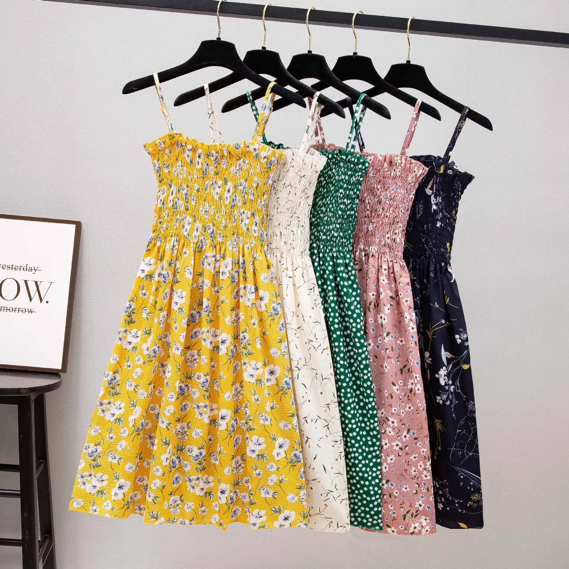 Women's New Chiffon Strap Floral Dress - Image 12