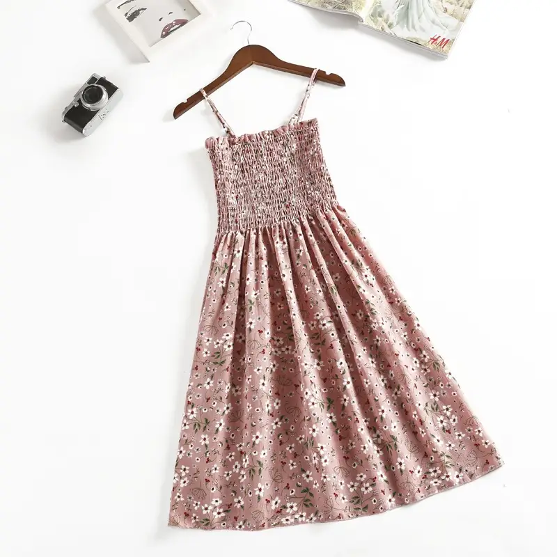 Women's New Chiffon Strap Floral Dress - Image 5