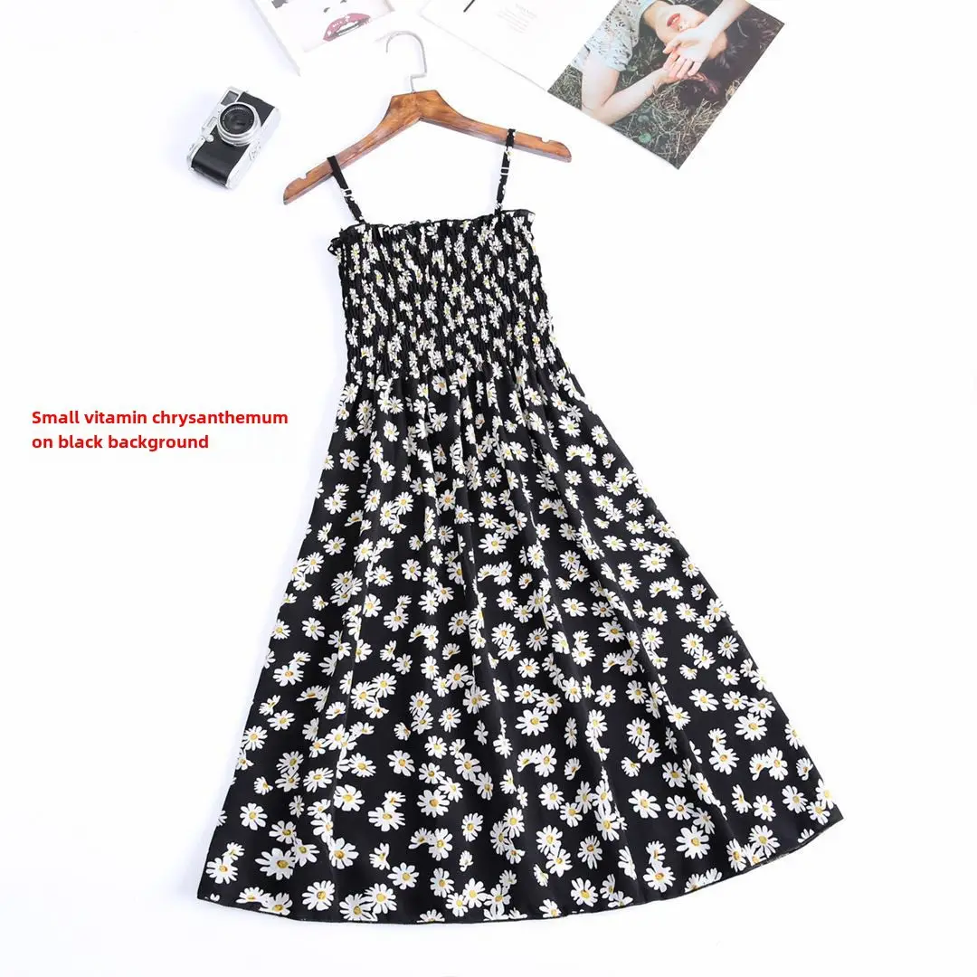 Women's New Chiffon Strap Floral Dress - Image 8