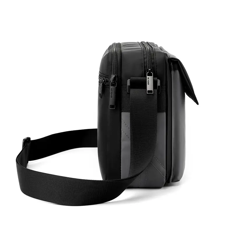 New Men's Black Crossbody Bag Lightweight Travel Outdoor - Image 6