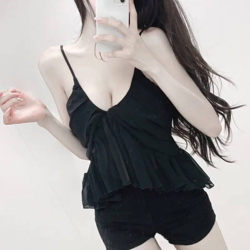 White Backless Camisole Top for Women - Image 7