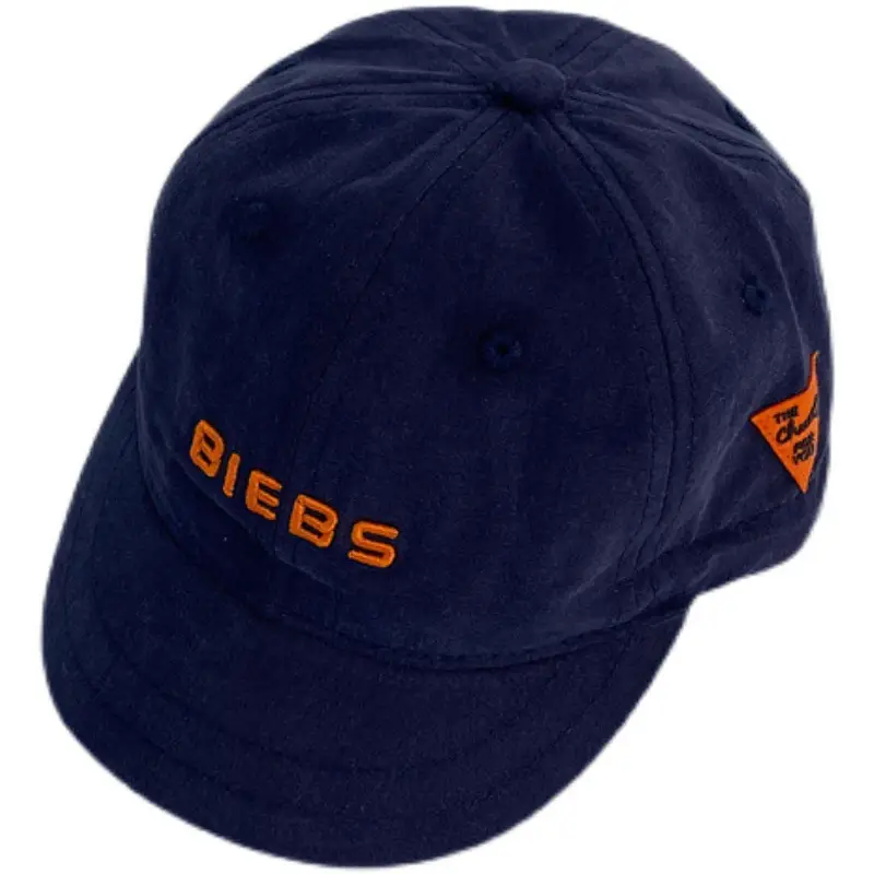 Blue Sunscreen Cap for Boys Girls Adjustable Embroidery - Image 9