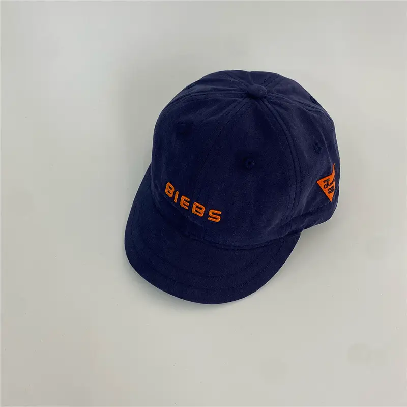 Blue Sunscreen Cap for Boys Girls Adjustable Embroidery - Image 3