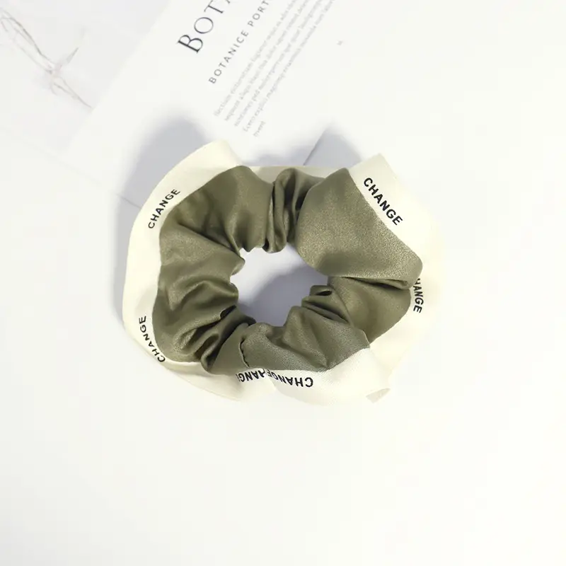 Women's French Hair Ring with Letter Edge Closure - Image 4