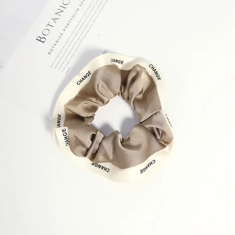 Women's French Hair Ring with Letter Edge Closure - Image 3