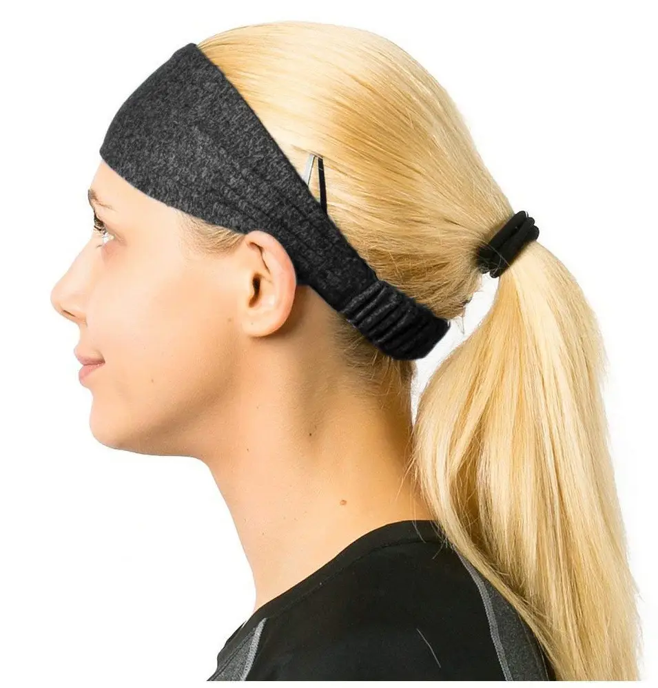 Blue Knitted Hair Band for Women's Outing — feature 10