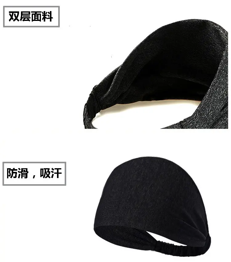 Blue Knitted Hair Band for Women's Outing — feature 12