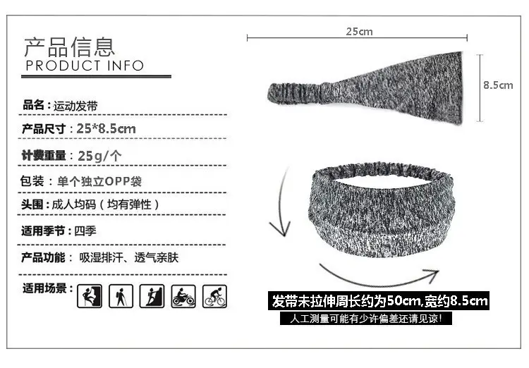 Blue Knitted Hair Band for Women's Outing — feature 2