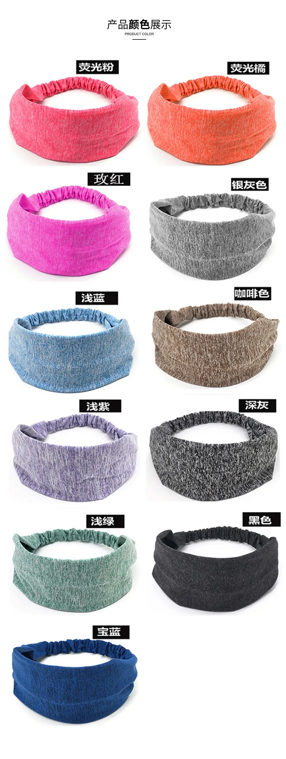 Blue Knitted Hair Band for Women's Outing — feature 4