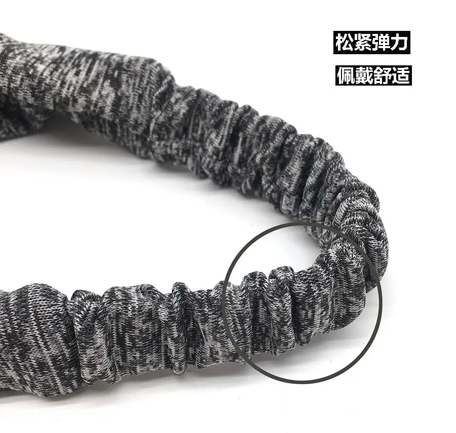 Blue Knitted Hair Band for Women's Outing — feature 9