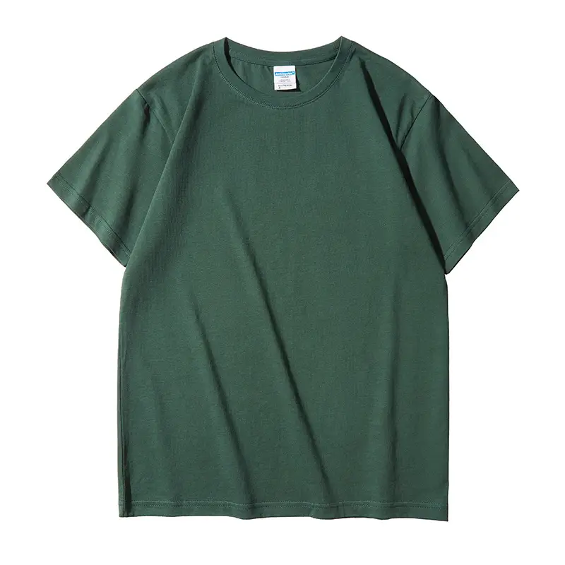 Pure Cotton Blank T-Shirt Round Neck Short Sleeve - Image 4