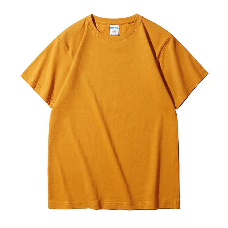 Pure Cotton Blank T-Shirt Round Neck Short Sleeve - Image 7
