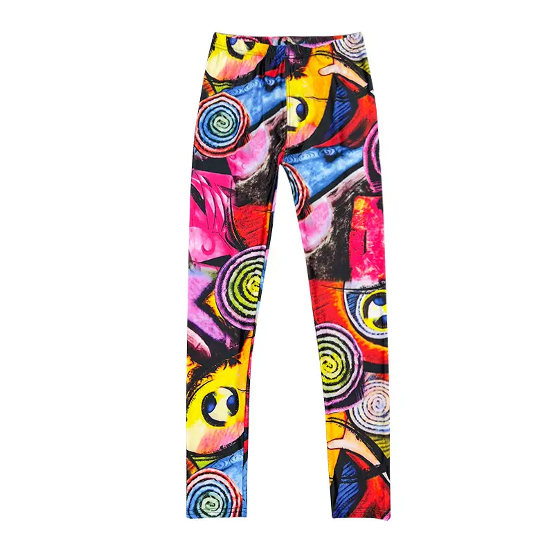 African Print Elastic High Waist Skinny Pants