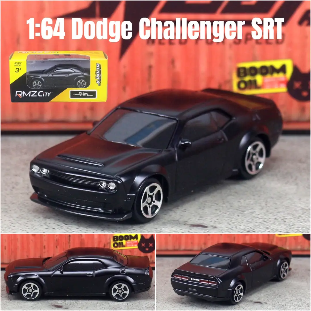 1:64 Genuine Authorized Alloy Car Toy Model 3inch Rmzcity Mini Flap Pocket Pants Car Matte Black Car Ornaments