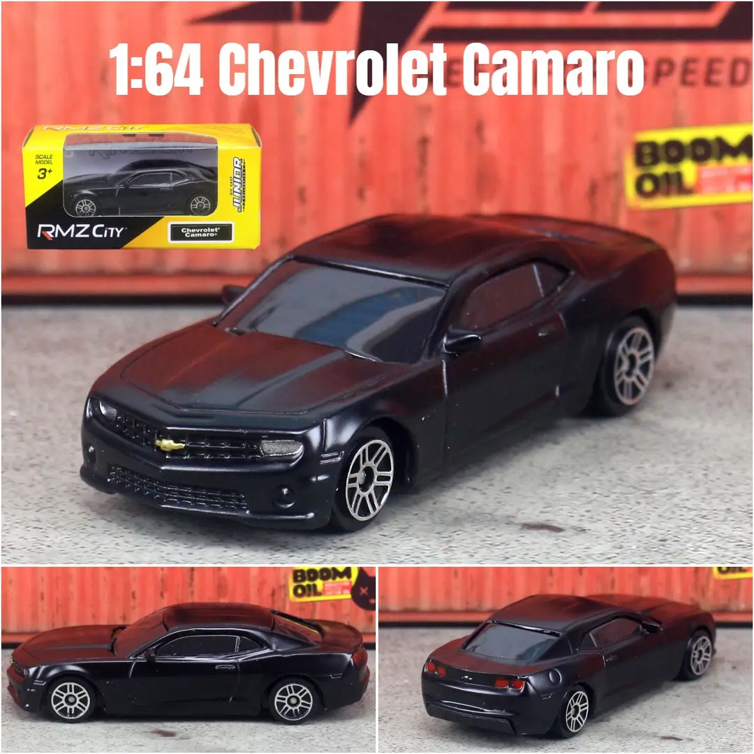 1:64 Genuine Authorized Alloy Car Toy Model 3inch Rmzcity Mini Flap Pocket Pants Car Matte Black Car Ornaments