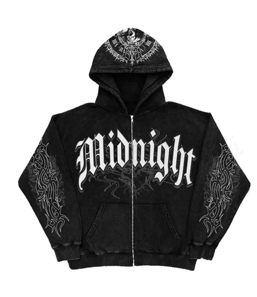 2022 Gray Retro Butterfly Hoodie for Men Women - Image 33