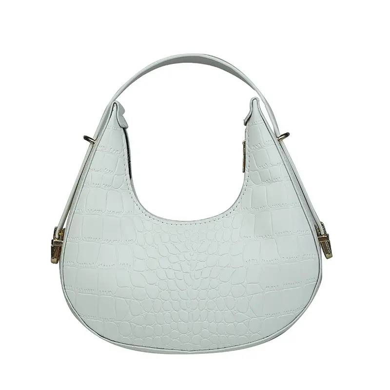 2025 New Women's Crocodile Pattern Shoulder Bag Mint Green - Image 10