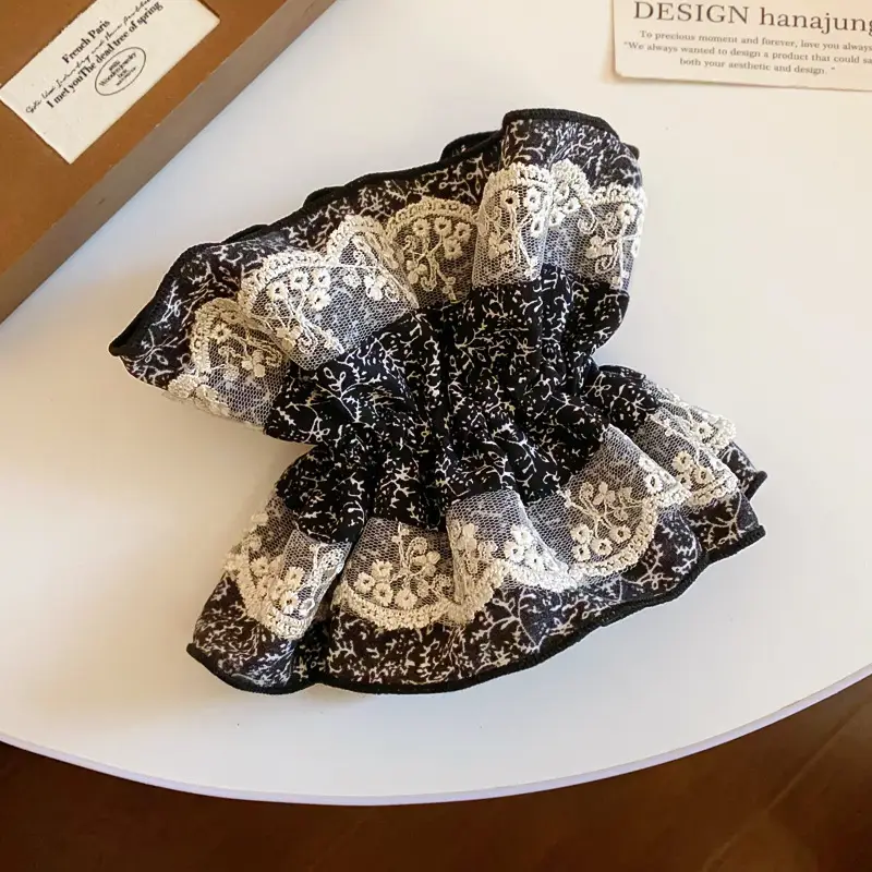Elegant Mesh Hair Clip with Floral Design - Image 15