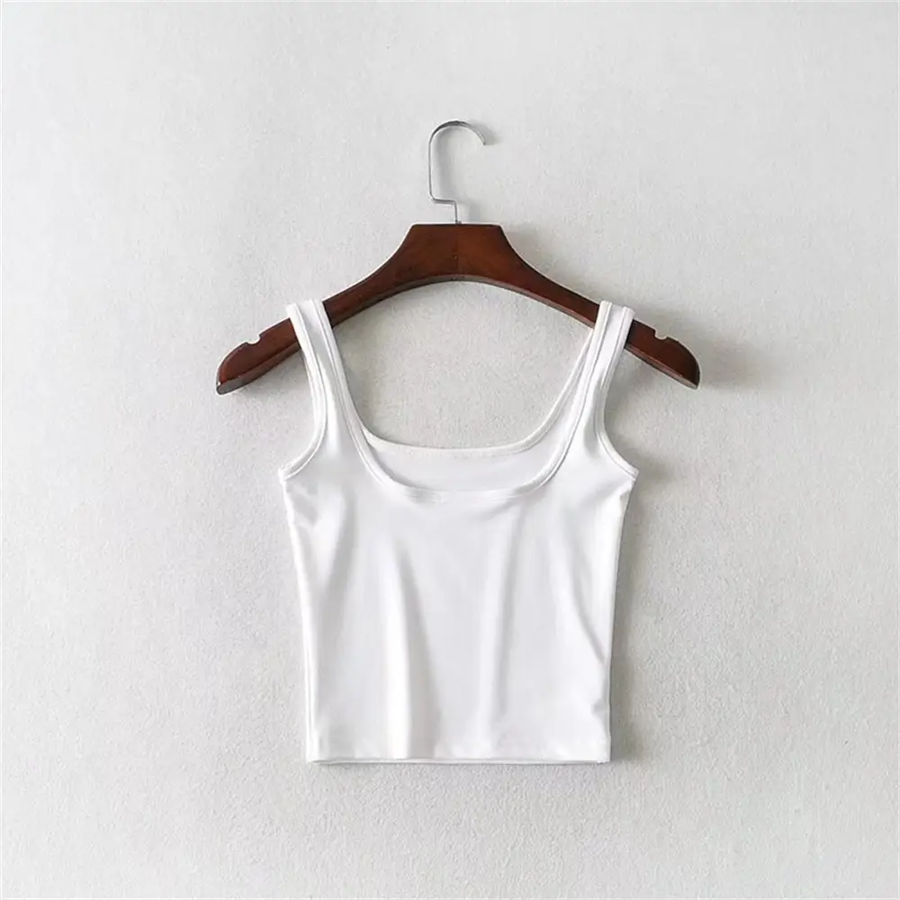 Orange Navel Sling Vest for Women Summer Wear - Image 2